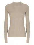 Brunello Cucinelli lurex ribbed sweater - Neutrals