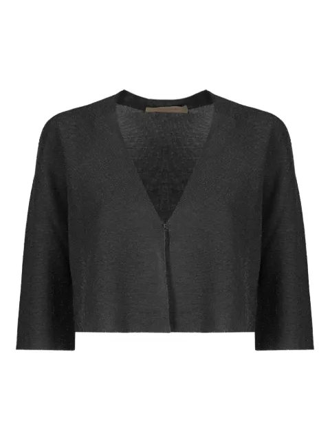 D.Exterior V-neck cardigan