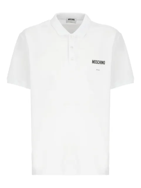 Moschino polo med tre knapper og logo