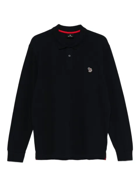 PS Paul Smith playera tipo polo manga larga con logo bordado
