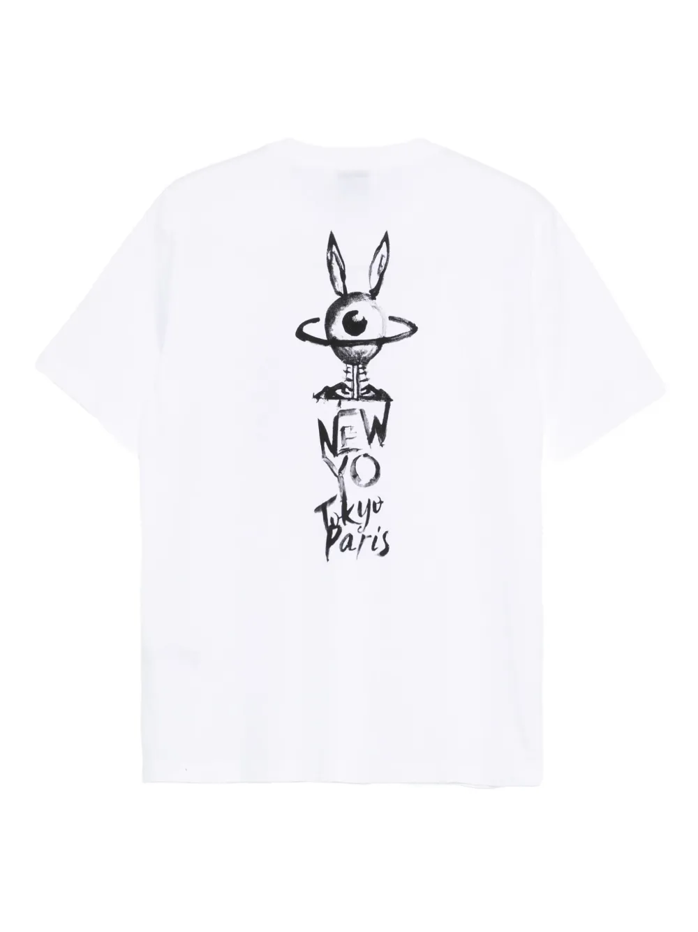 PS Paul Smith rabbit-print T-shirt - Wit