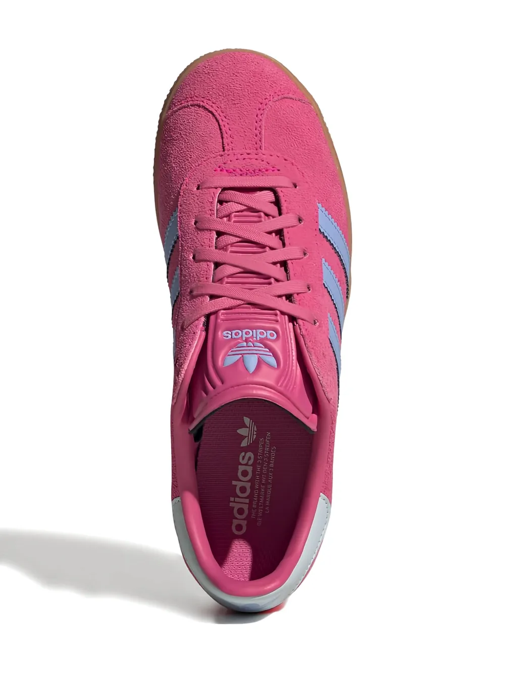 adidas Kids Gazelle suède sneakers met drie strepen Roze