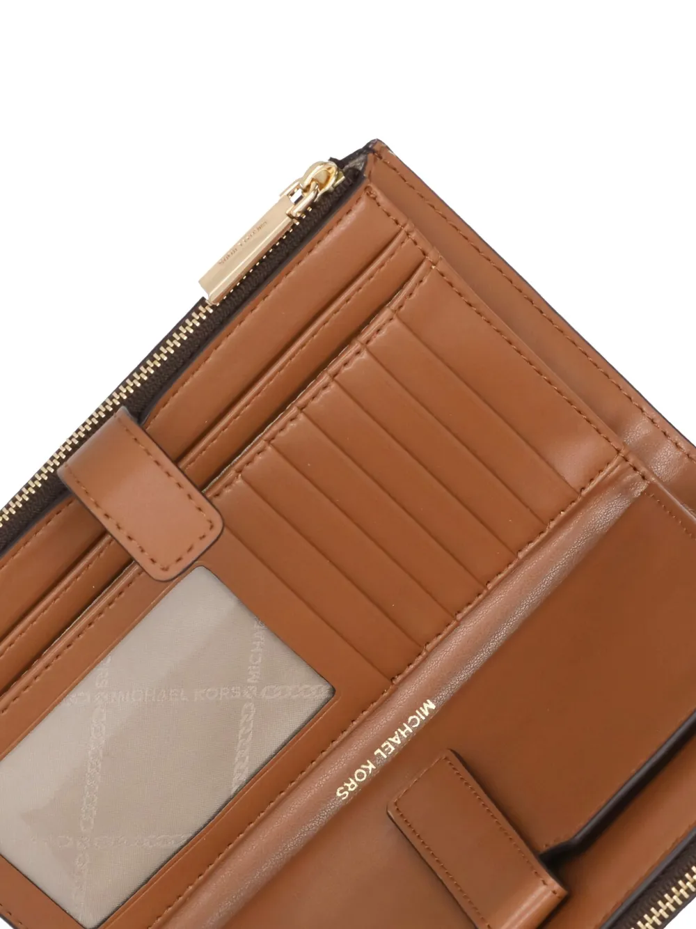 Michael Kors monogram zip-around wallet Bruin