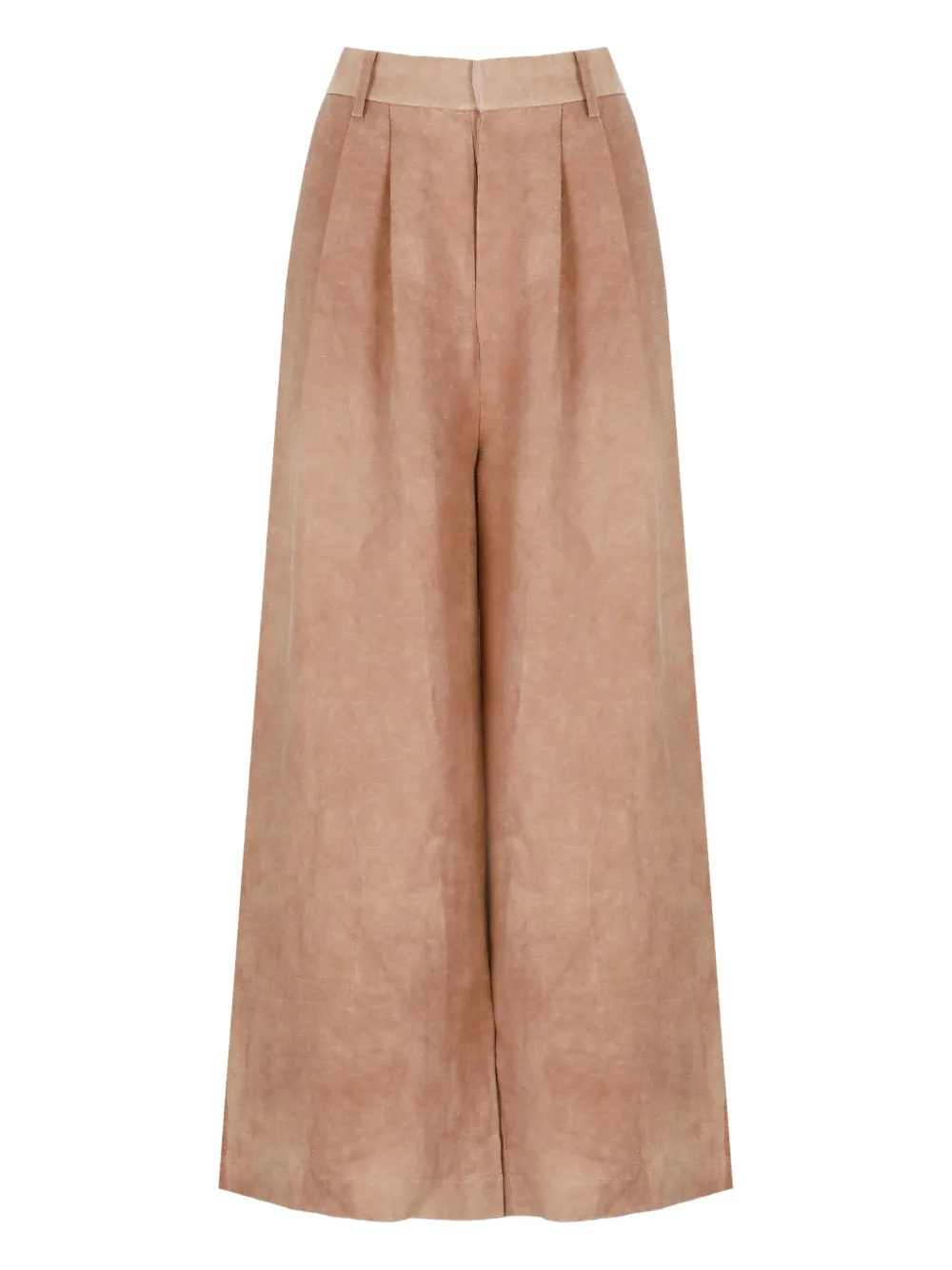 pleated-front trousers