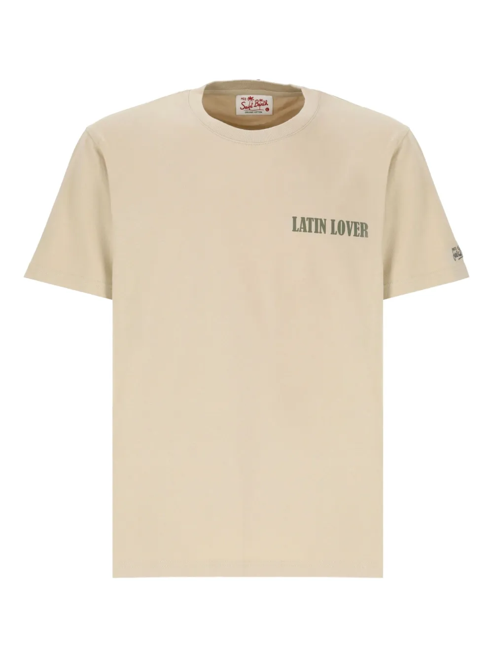 Mc2 Saint Barth Latin Lover Print Crew-neck T-shirt In Neutral