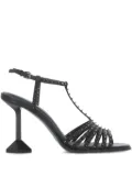 Ash 110mm studded ankle-strap pumps - Black