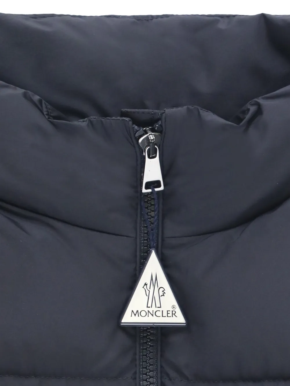 Moncler Enfant Gewatteerd jack met hoge hals Blauw