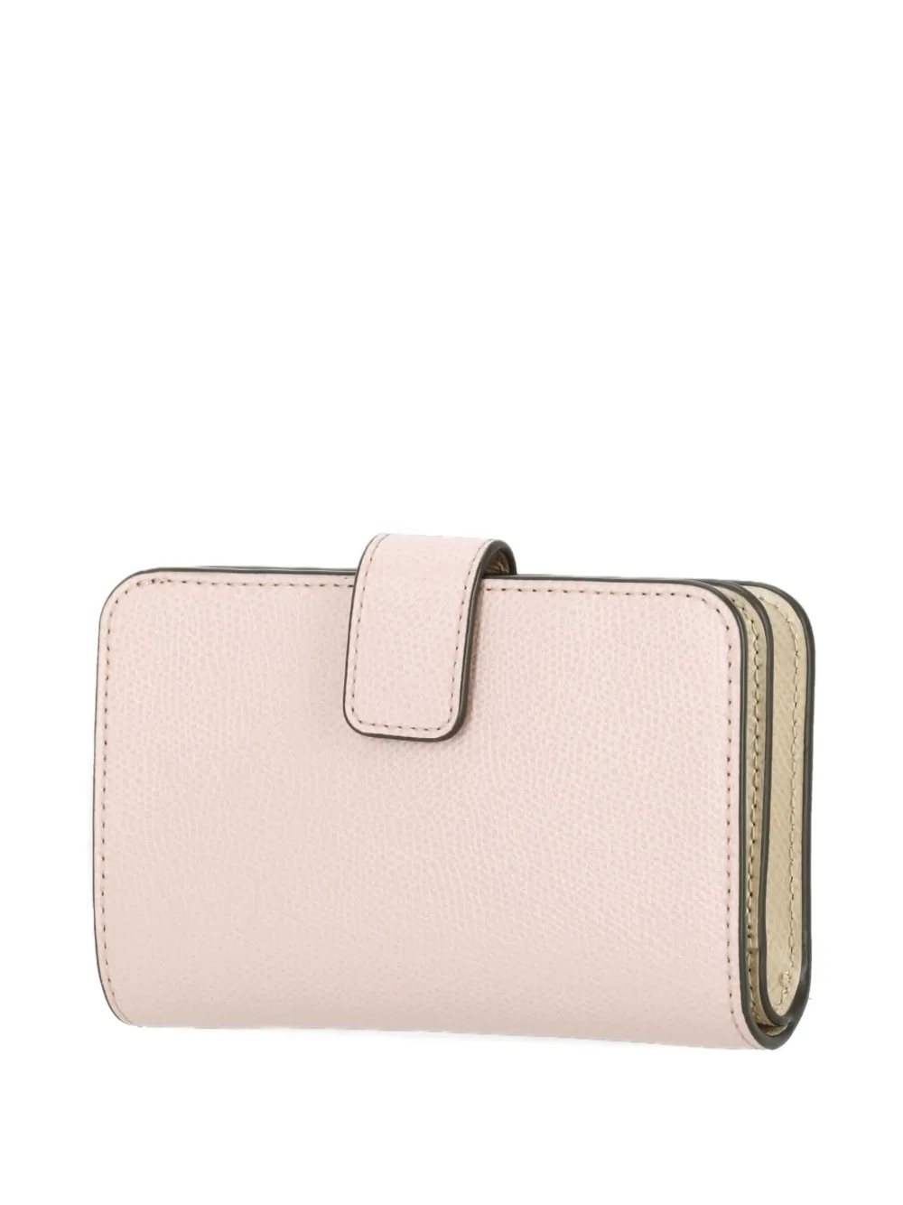 Furla snap-fastening pebbled leather wallet - Roze