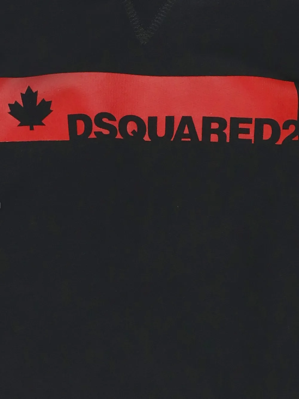 DSQUARED2 KIDS Hoodie met logo van esdoornblad Zwart