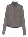 adidas by Stella McCartney laser-cut zip-up jacket - Grey