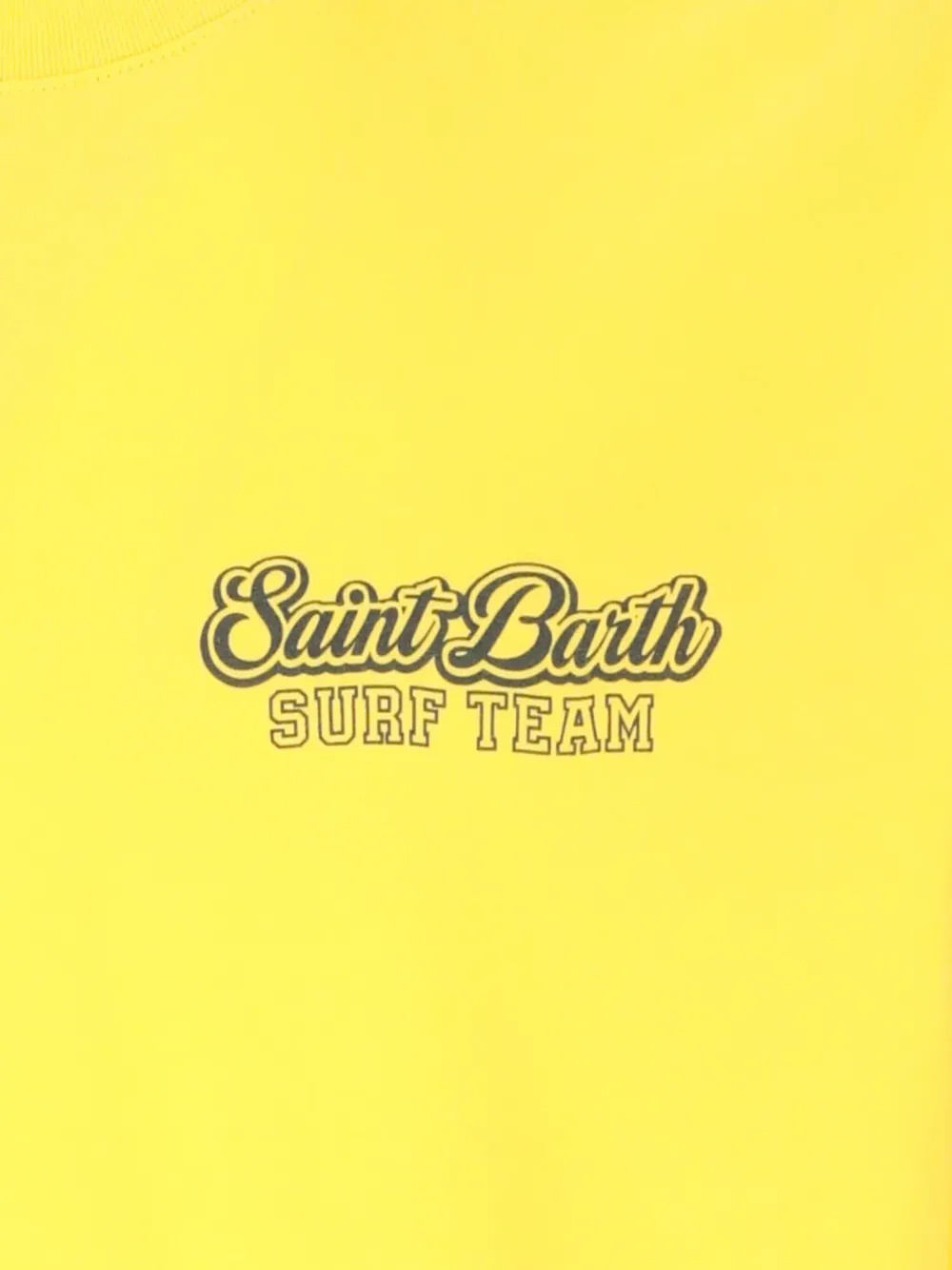 Mc2 Saint Barth Mickey Mouse Surf Team Printed T-shirt In Yellow