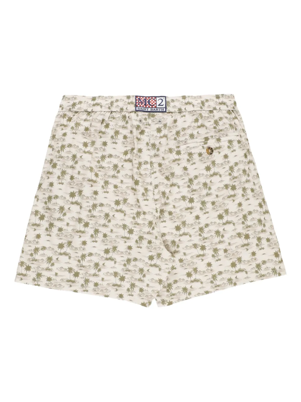 MC2 Saint Barth Zwembroek met print Beige
