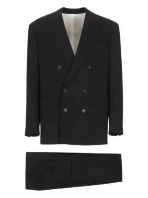 Dolce & Gabbana Martini-fit gold-button double-breasted Suit