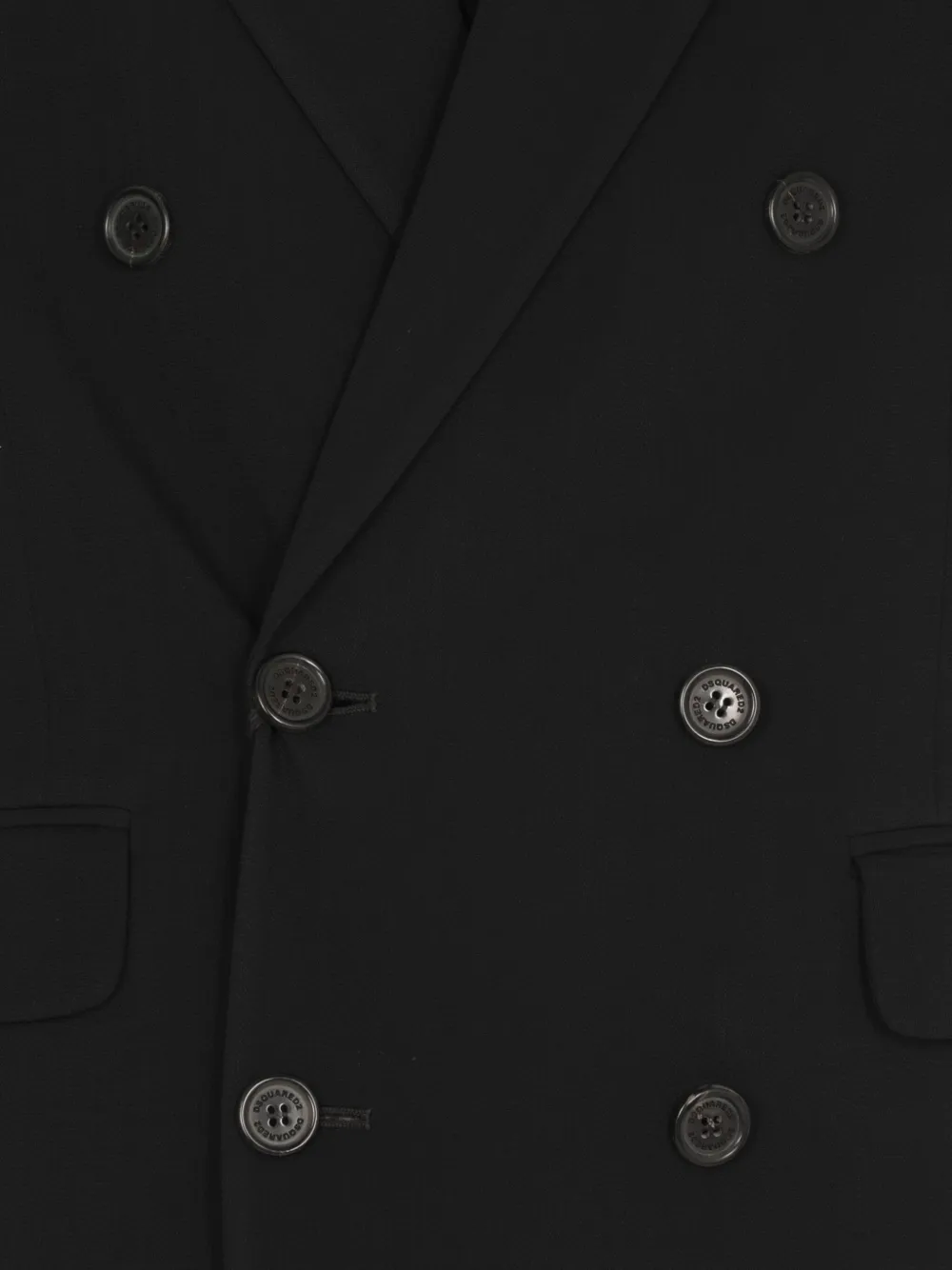 DSQUARED2 Pak met dubbele rij knopen Zwart