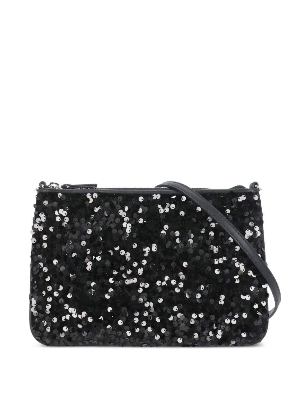 sequin-embellished cross body bag