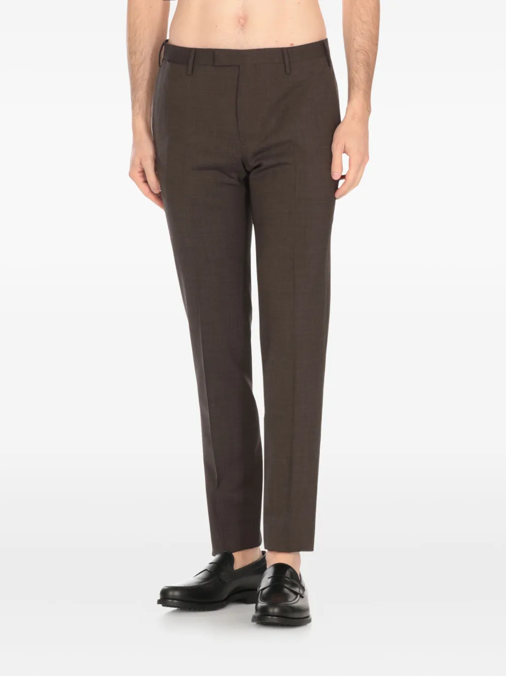 PT Torino front-crease trousers - Bruin