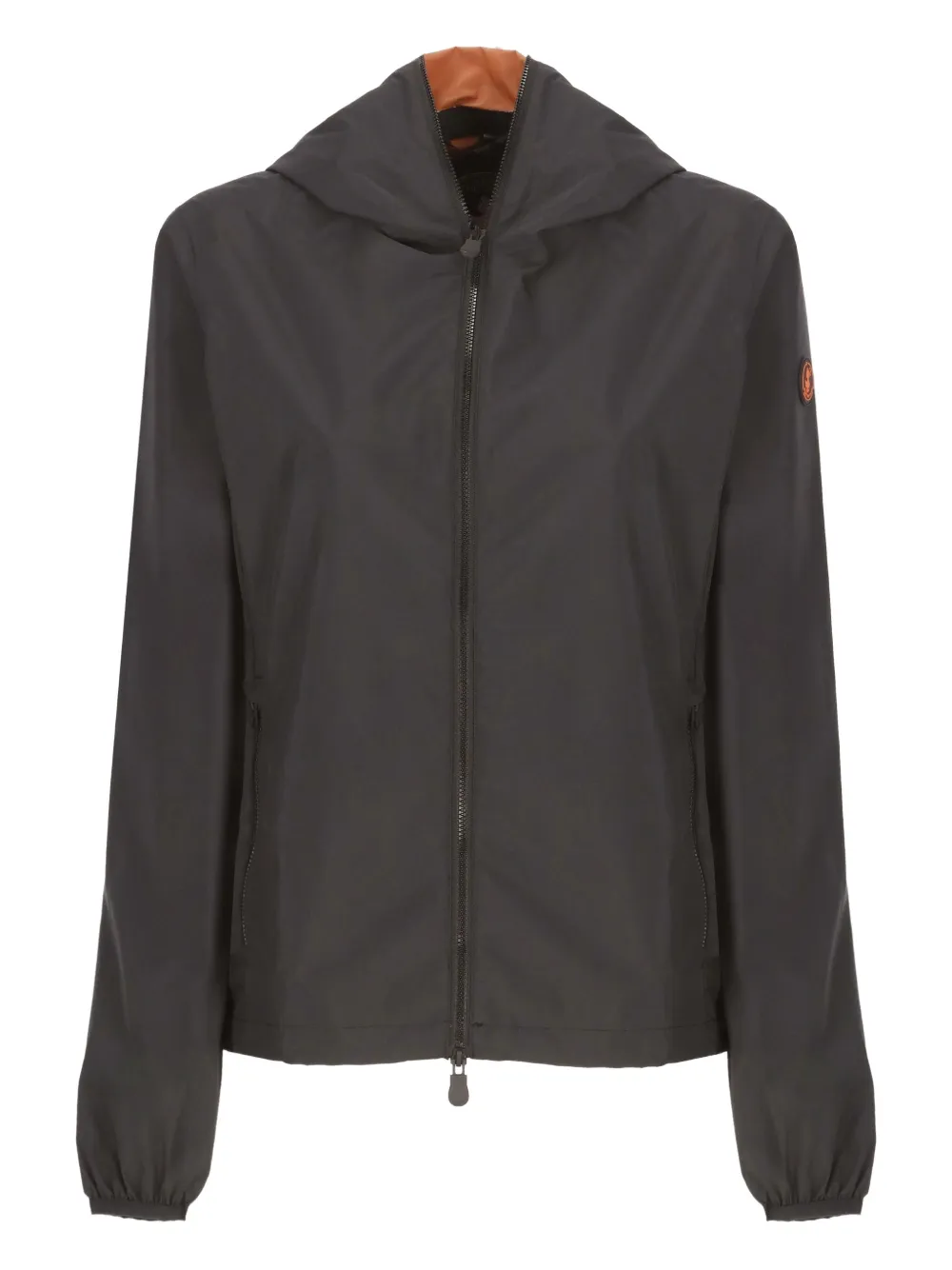 hooded zip-up jacket