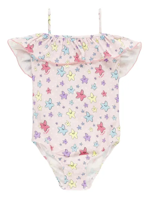 MC2 Saint Barth Kids ruffled star-print swimsuit