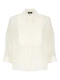Peserico button-front sheer shirt - Neutrals