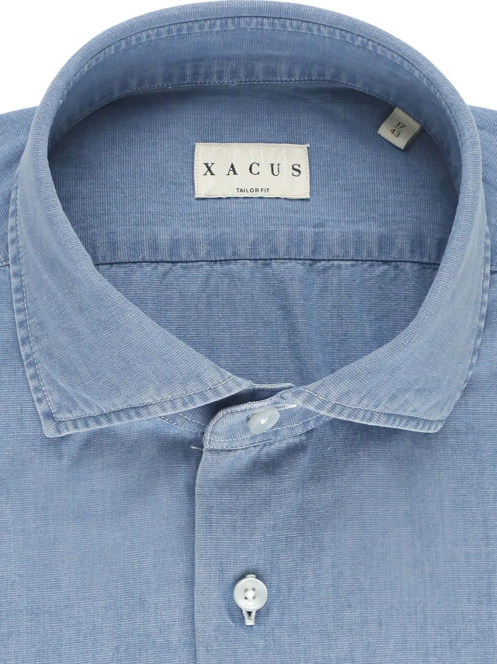 Xacus cotton shirt - Blauw