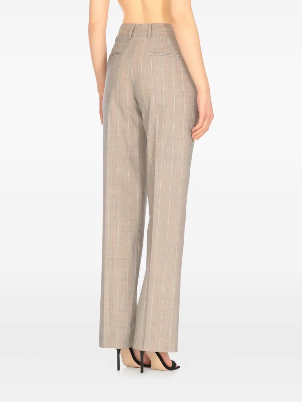 PT Torino striped-pattern trousers Beige