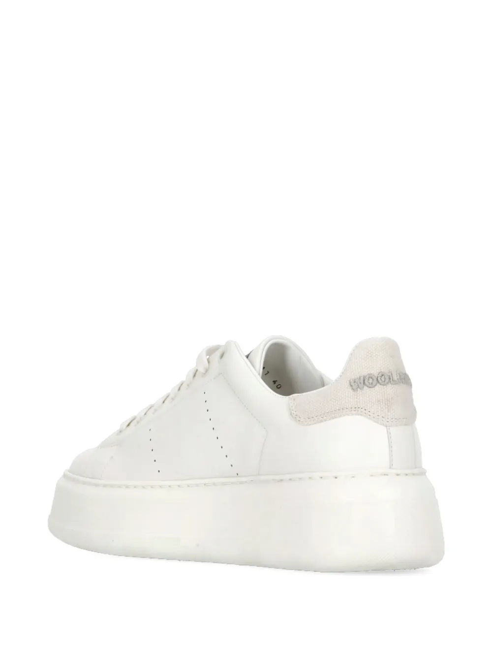Woolrich Chunky Court Platform Sneakers In White