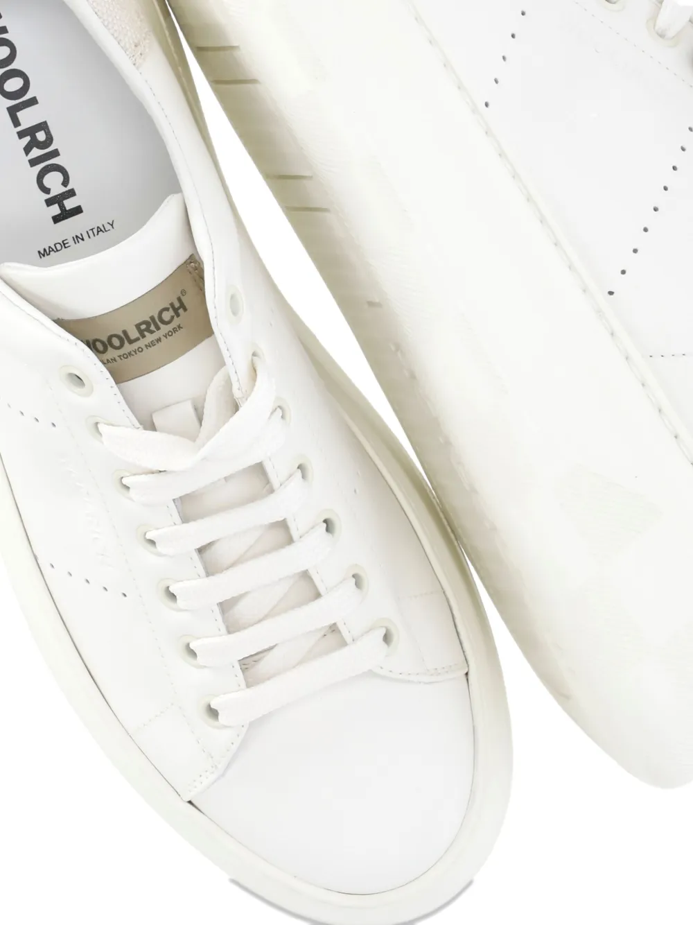 Woolrich Chunky Court Platform Sneakers In White