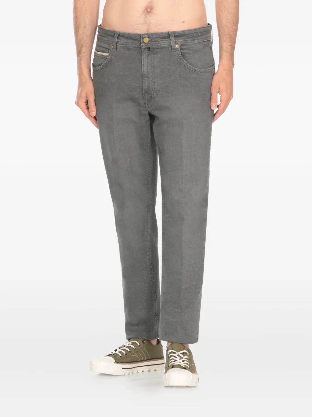 Briglia 1949 five-pocket zip-fly trousers - Grijs