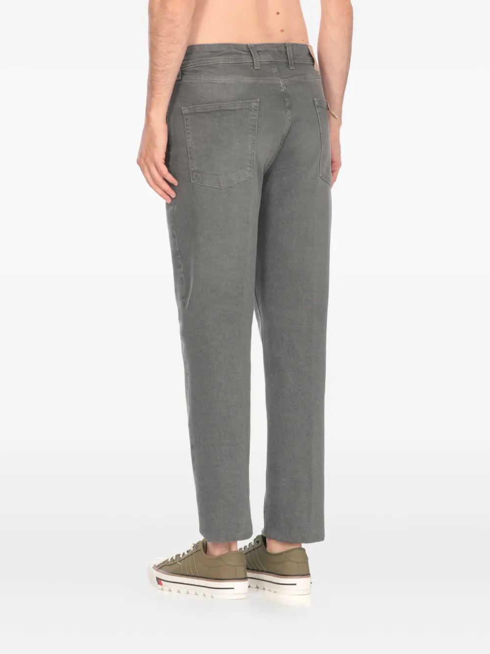 Briglia 1949 Broek met vijf zakken en rits Grijs