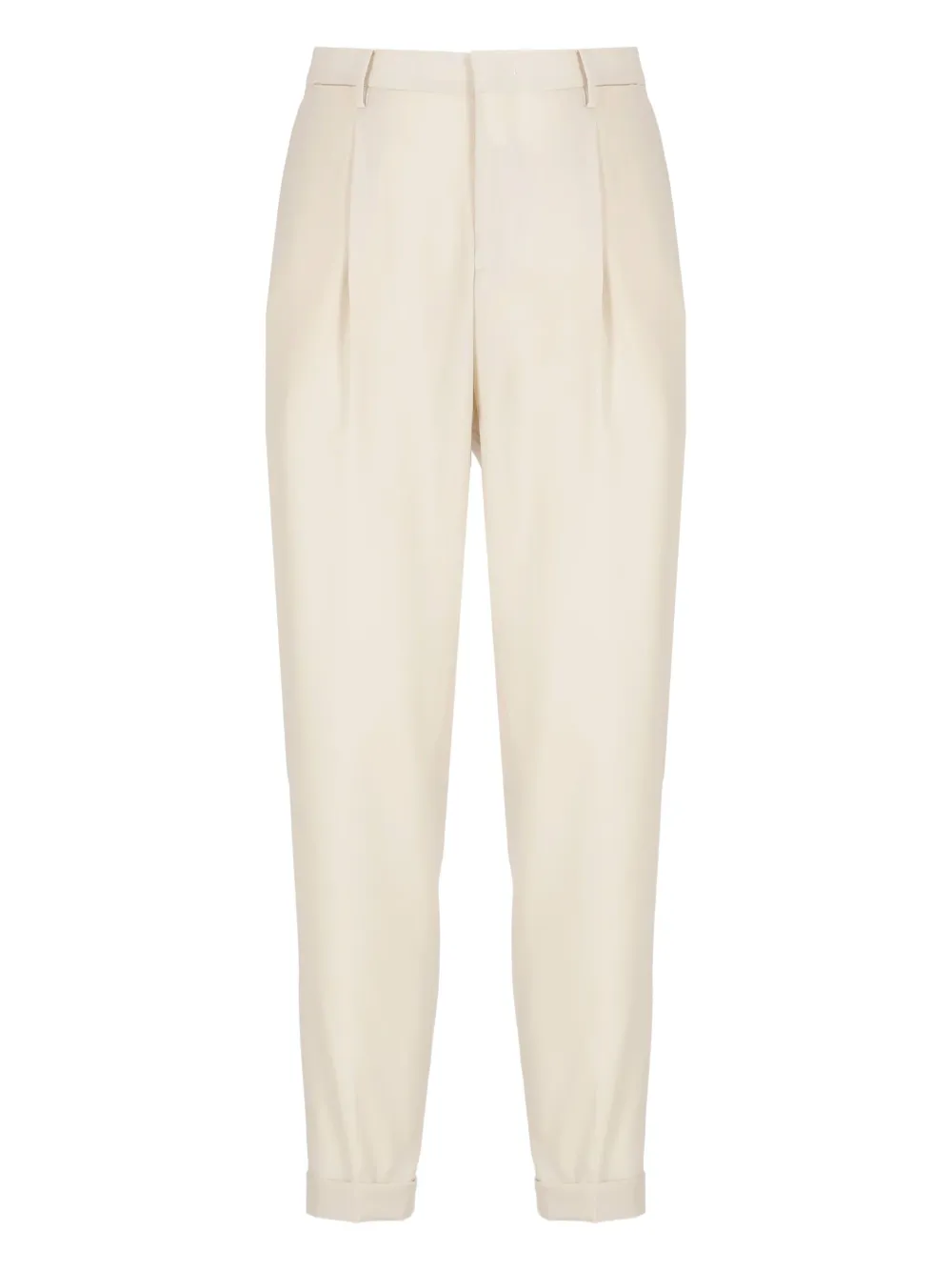 pleated virgin wool trousers
