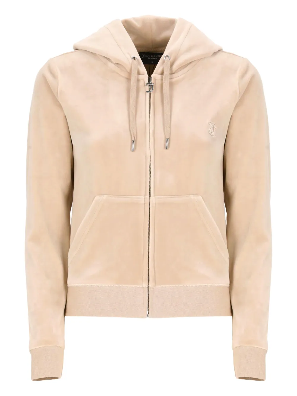 hooded zip-front sweatshirt