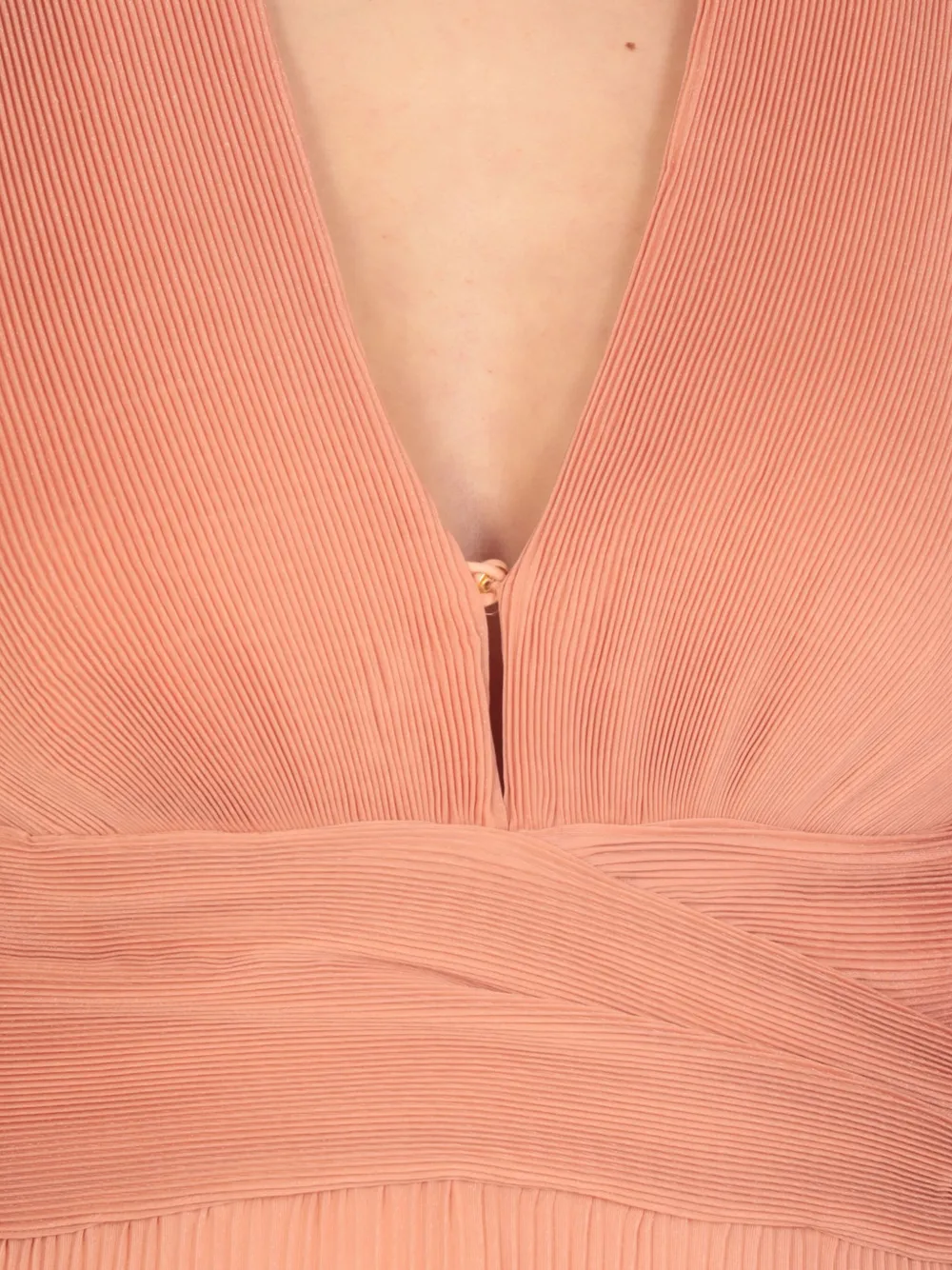 ZIMMERMANN Geplooide mini-jurk met ballonmouwen Oranje