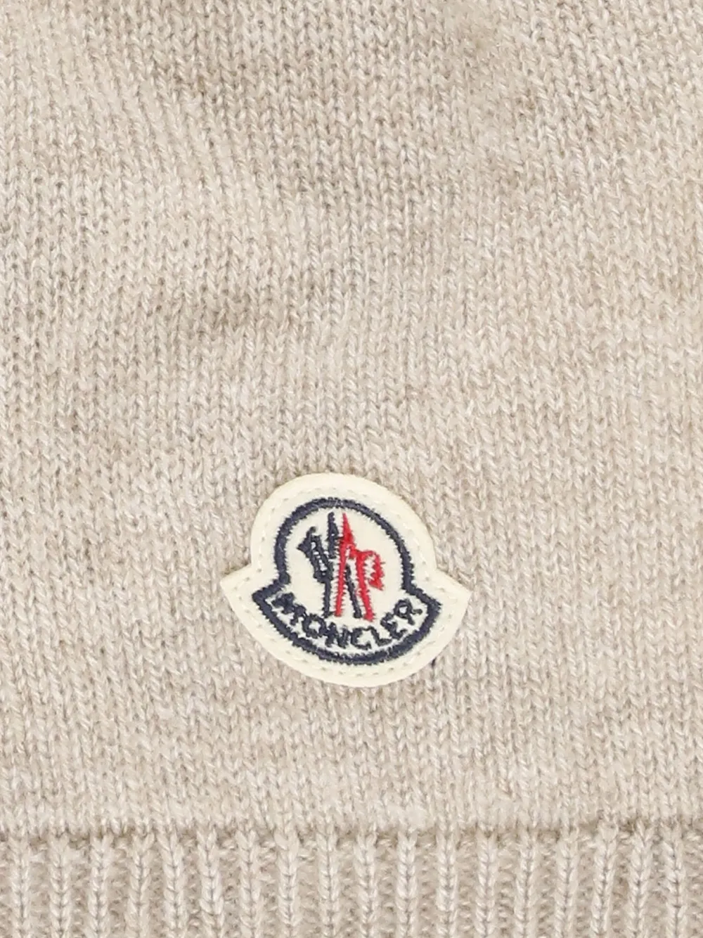 Moncler Enfant Muts met logopatch Grijs