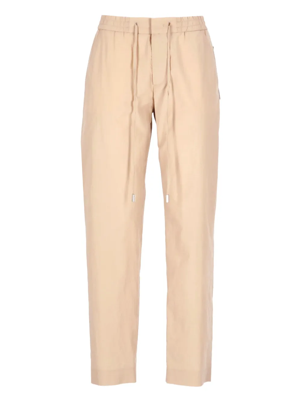 PT Torino drawstring-waist cotton trousers Beige