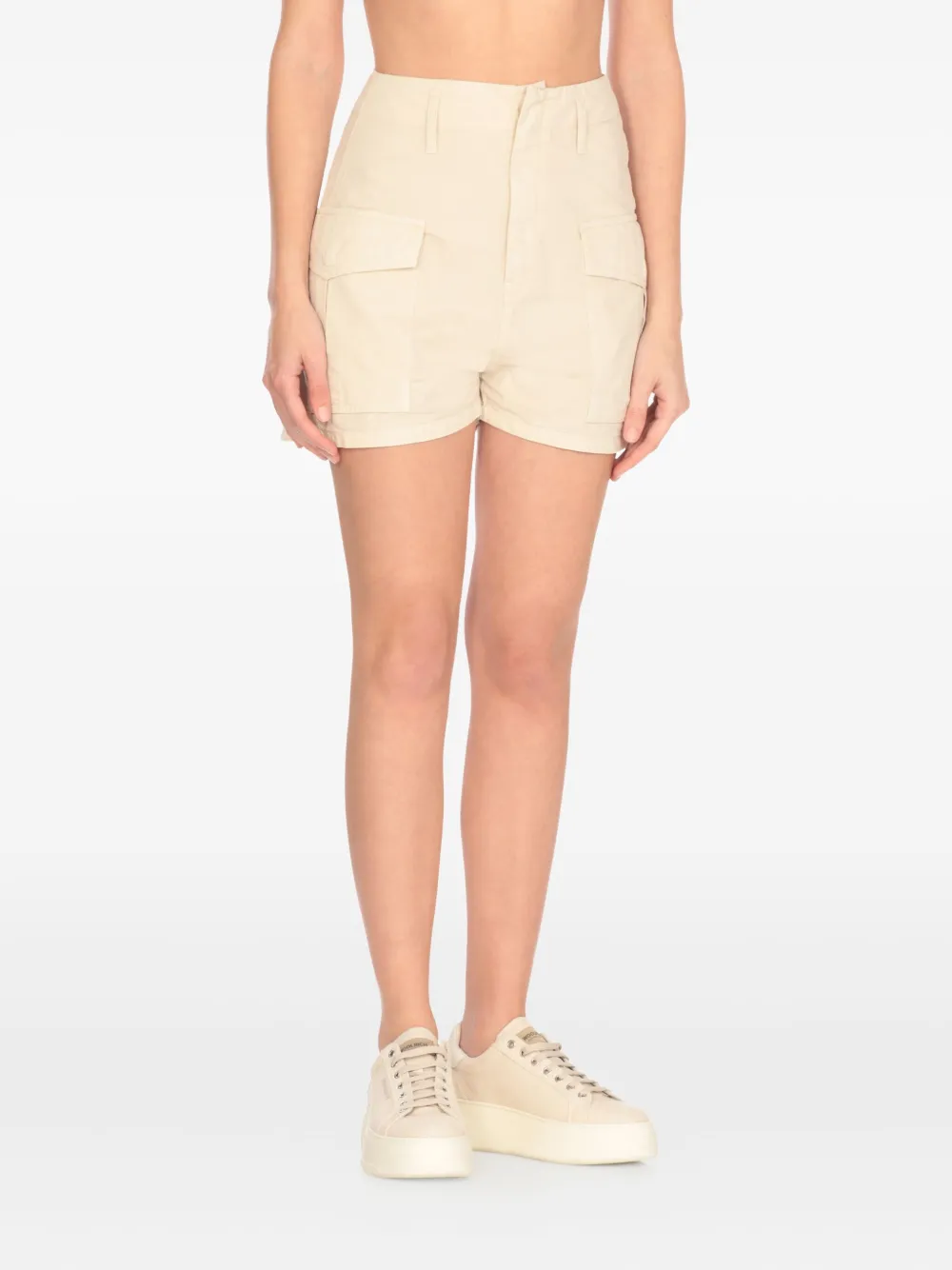 Woolrich cotton cargo shorts Wit