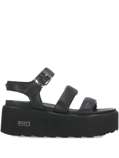Cult buckle-fastening platform sandals