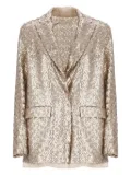 Antonelli peak-lapel sequin blazer - Gold