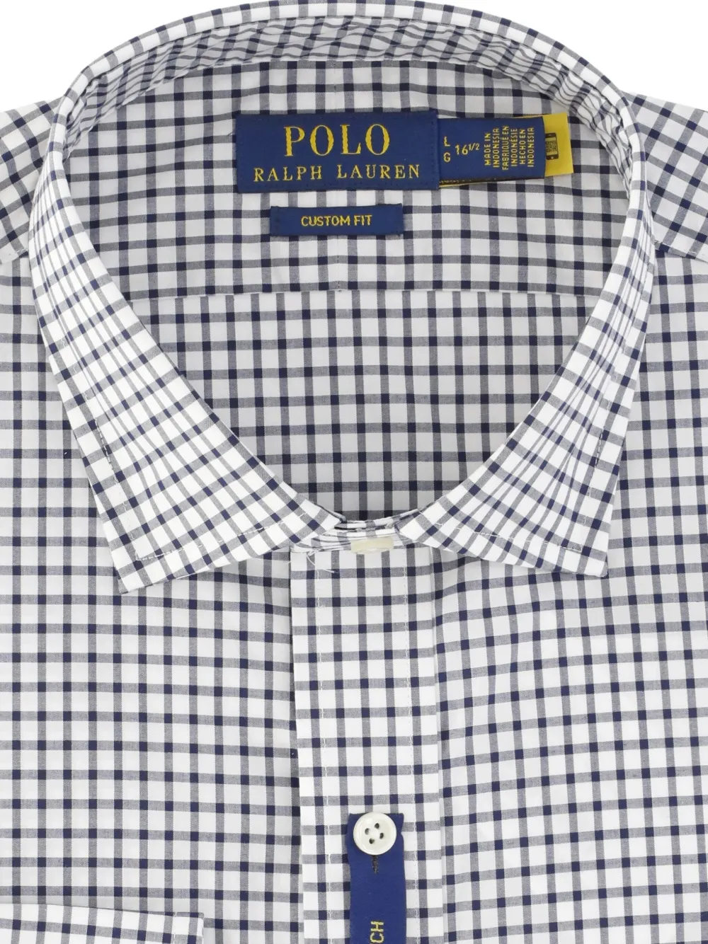 button-down check shirt