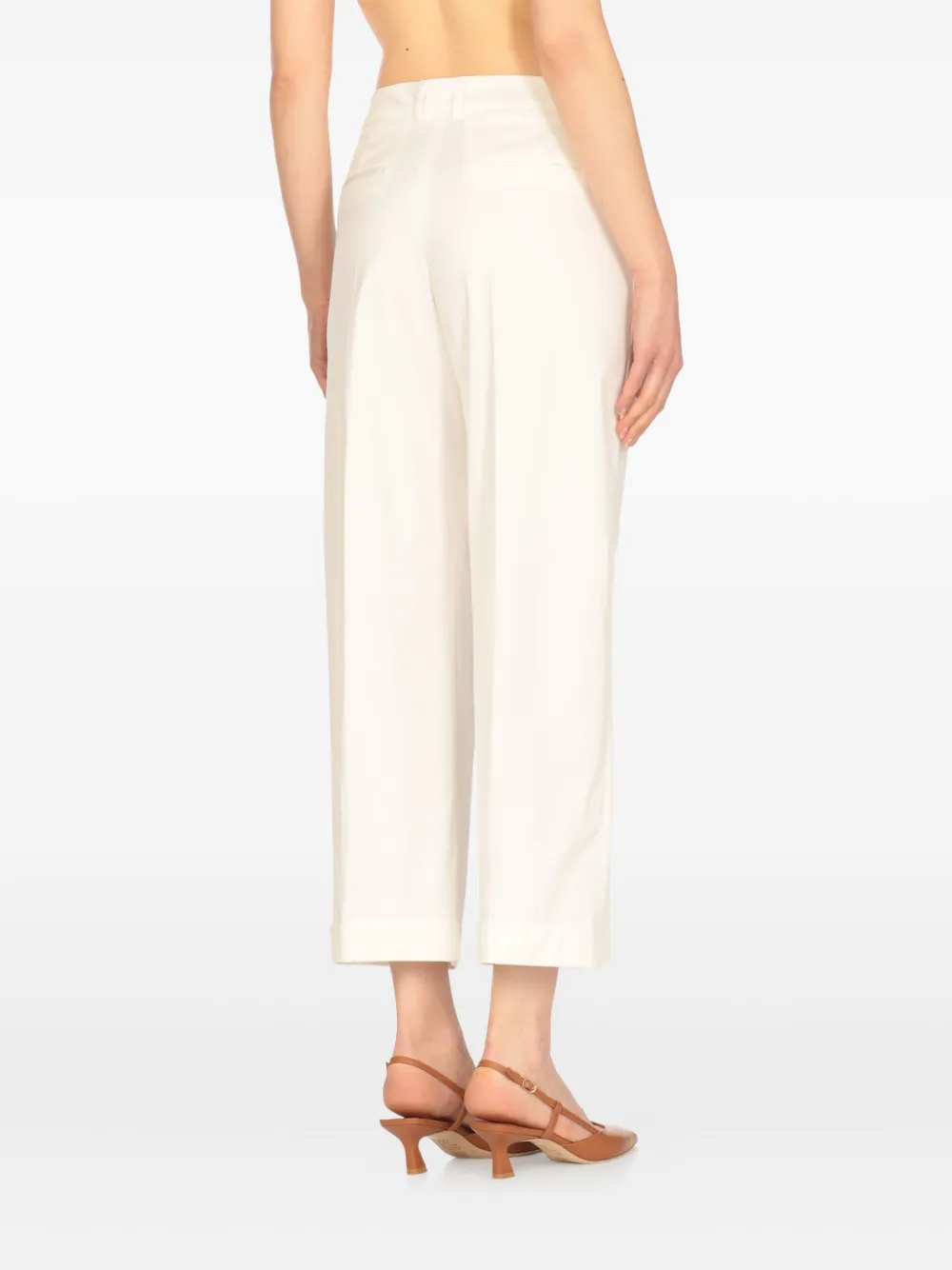 PT Torino Broek van katoenblend Beige