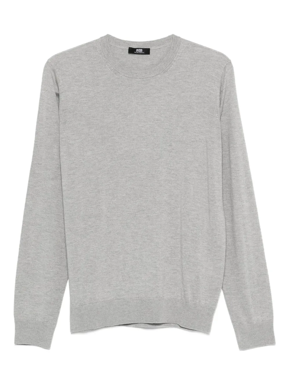 crew-neck long-sleeve sweater