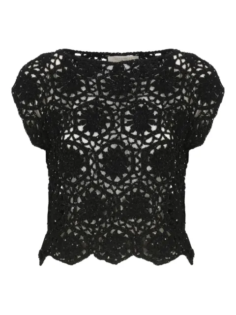 Antonelli sequin-embellished crochet top