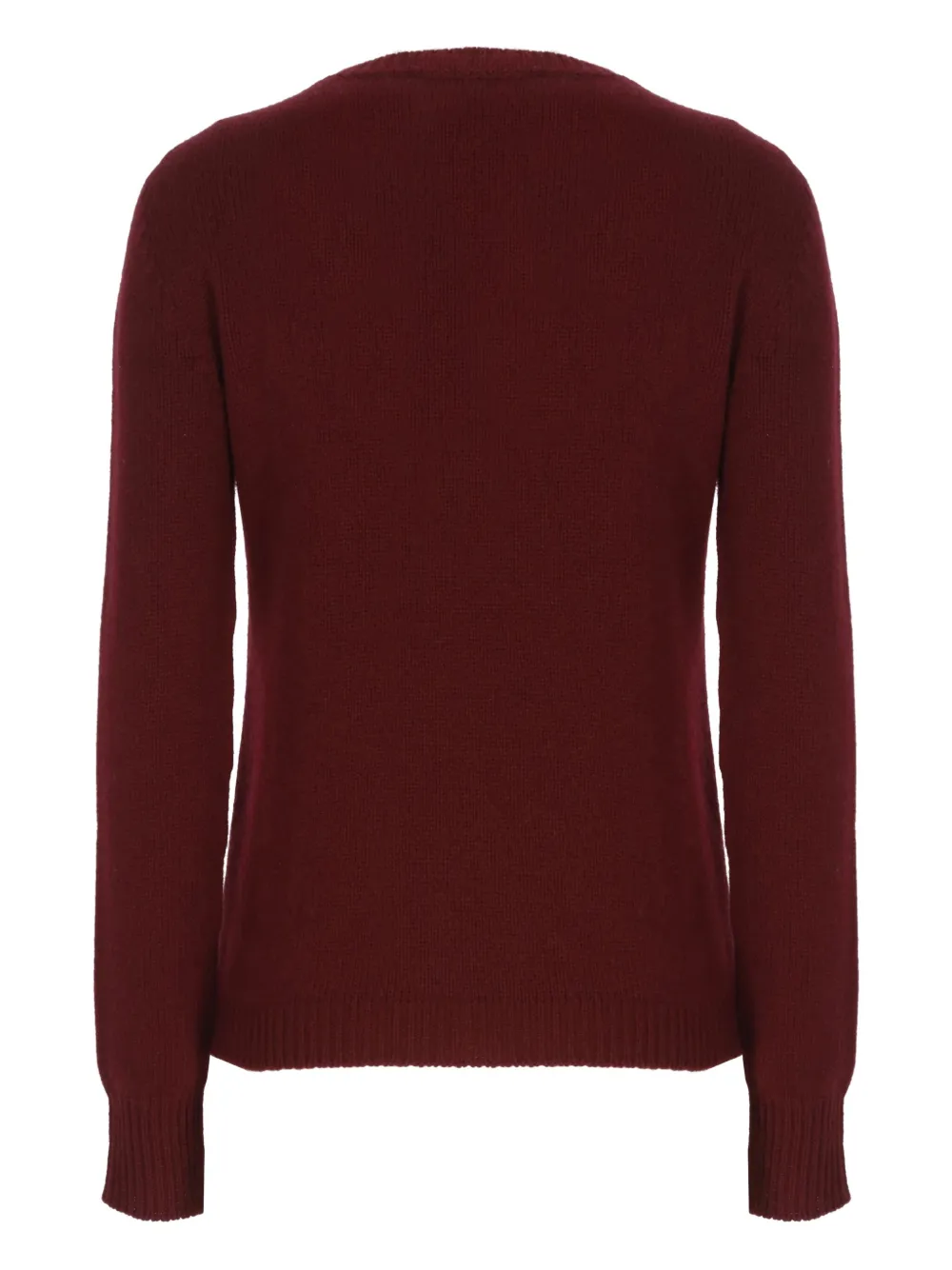 Vanisé Cashmere Sweater With Crew Neckline And Long Sleeves In Red