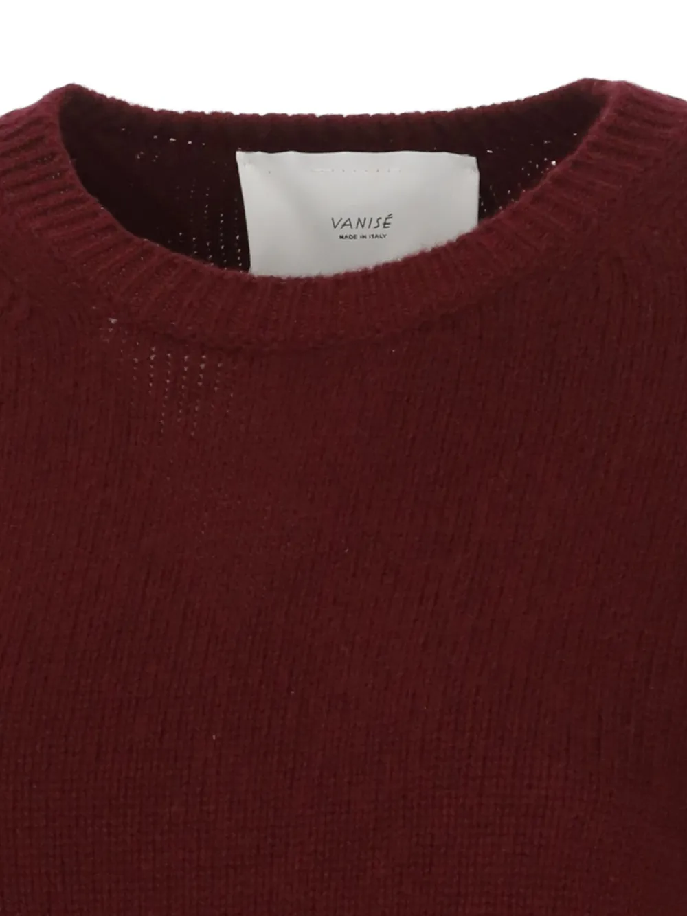 Vanisé Cashmere Sweater With Crew Neckline And Long Sleeves In Red