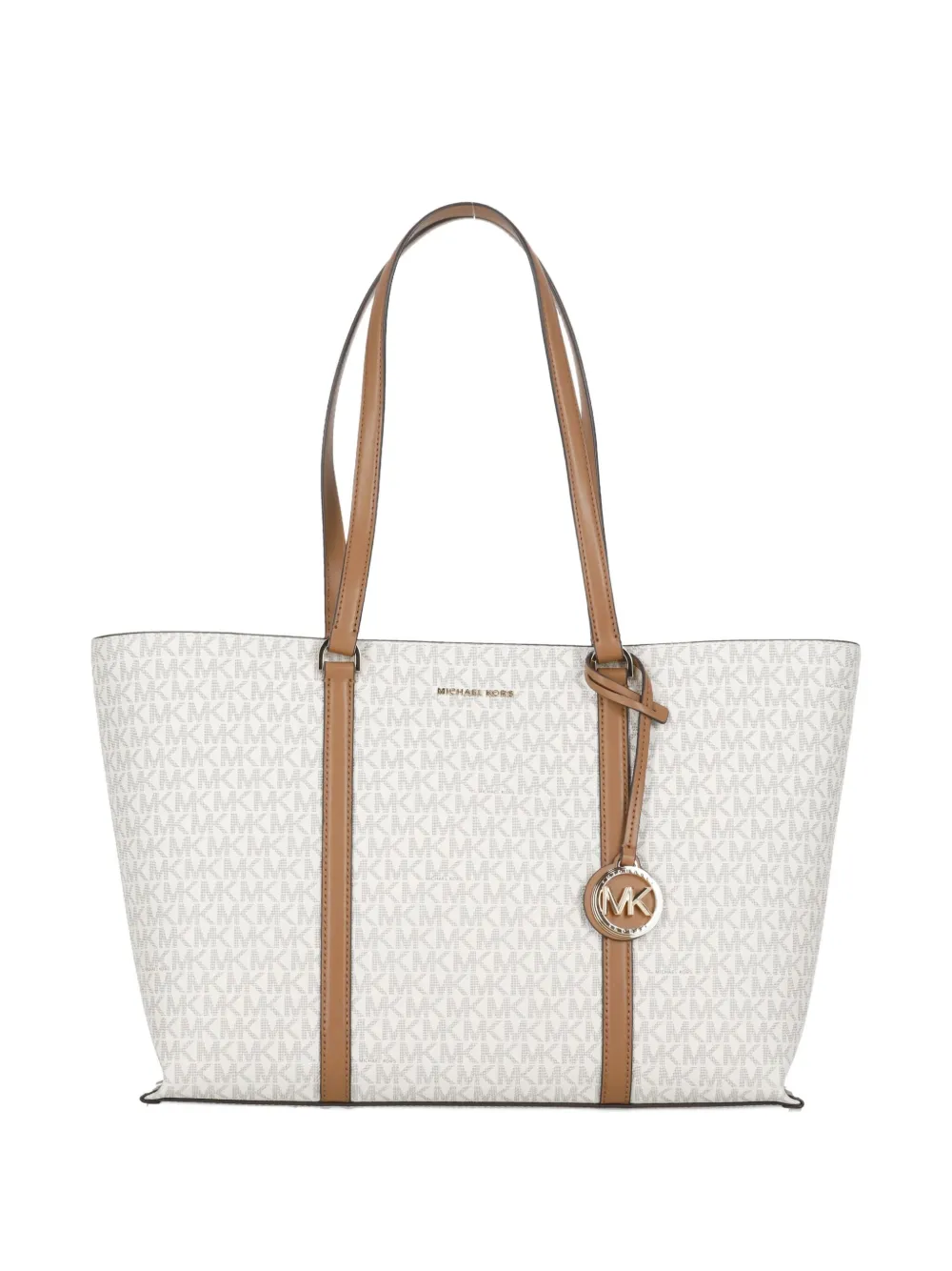 monogram logo-charm tote bag