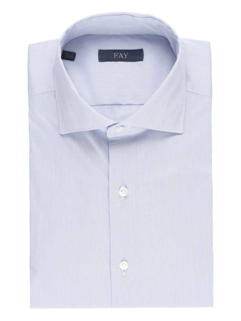 Fay striped button-down shirt Blauw