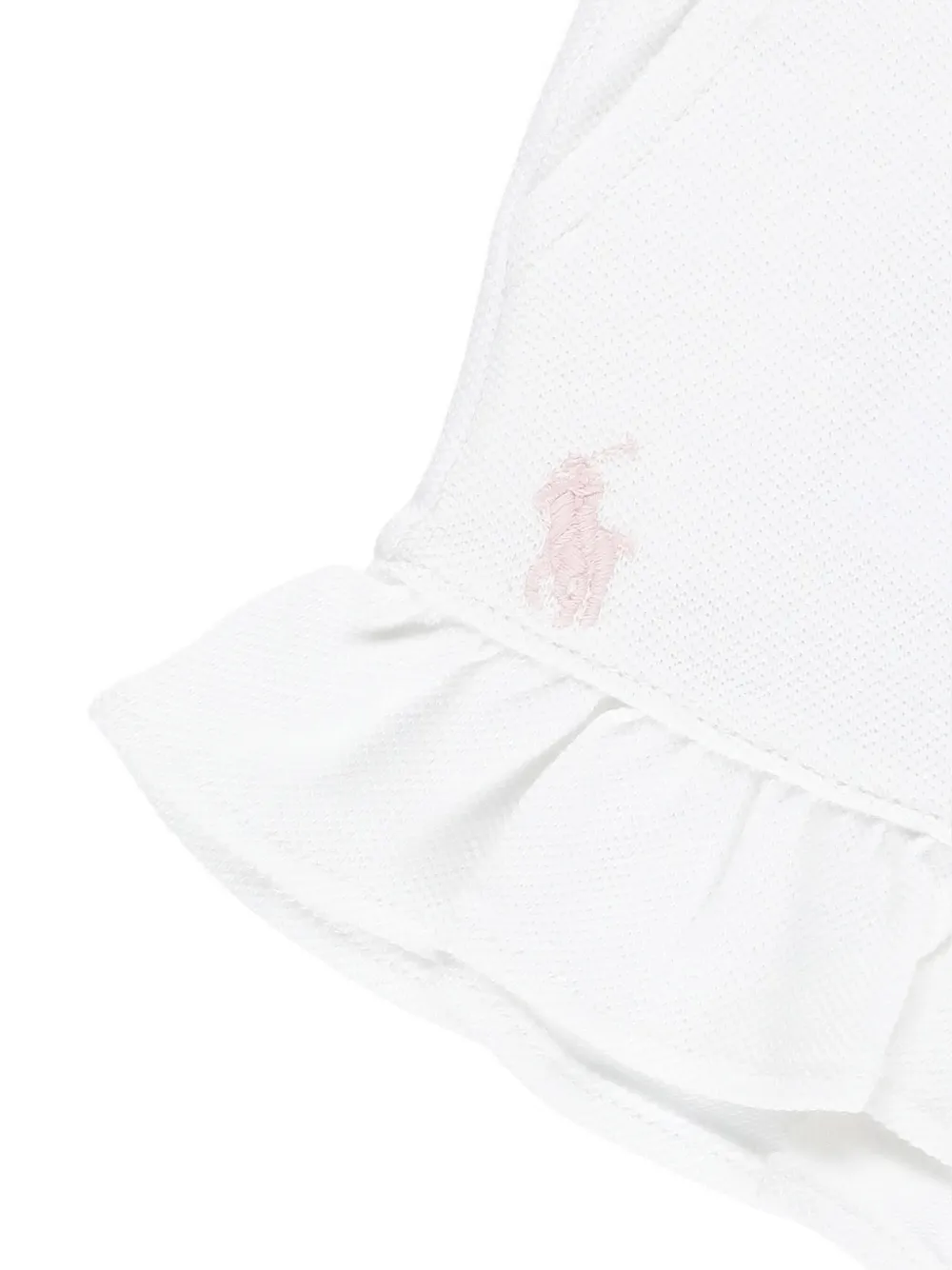 POLO RALPH LAUREN KIDS Shorts met trekkoord en ruches Wit