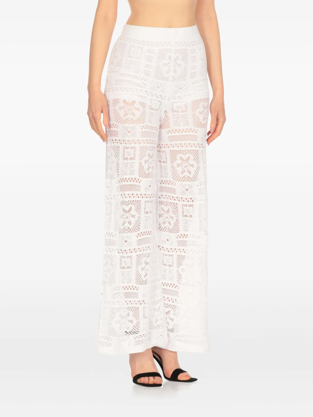 perforated lace trousers