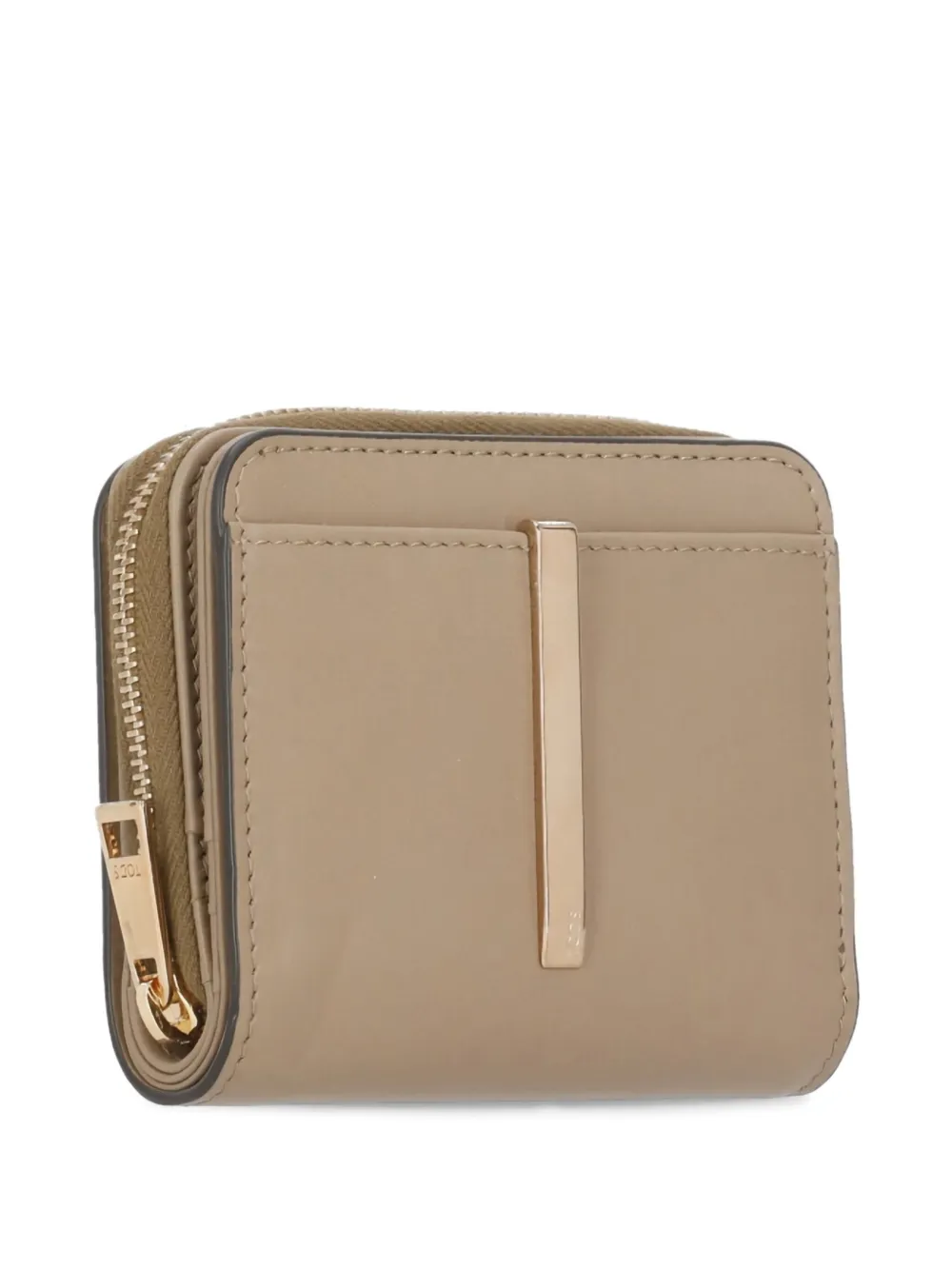 Tod's metal-bar leather wallet - Bruin