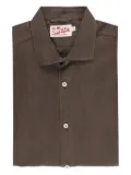 MC2 Saint Barth Pamplona long-sleeve linen shirt - Brown