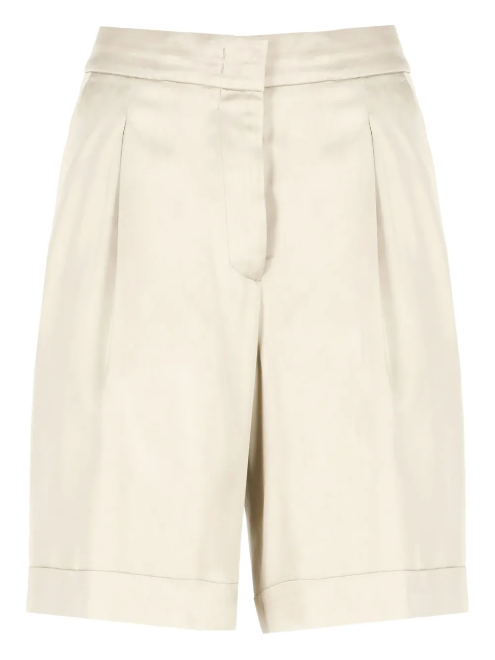 pleated pocket shorts
